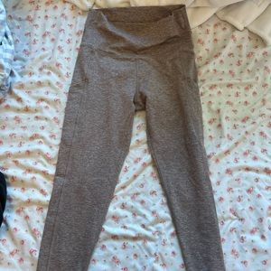 aerie heathered tan leggings